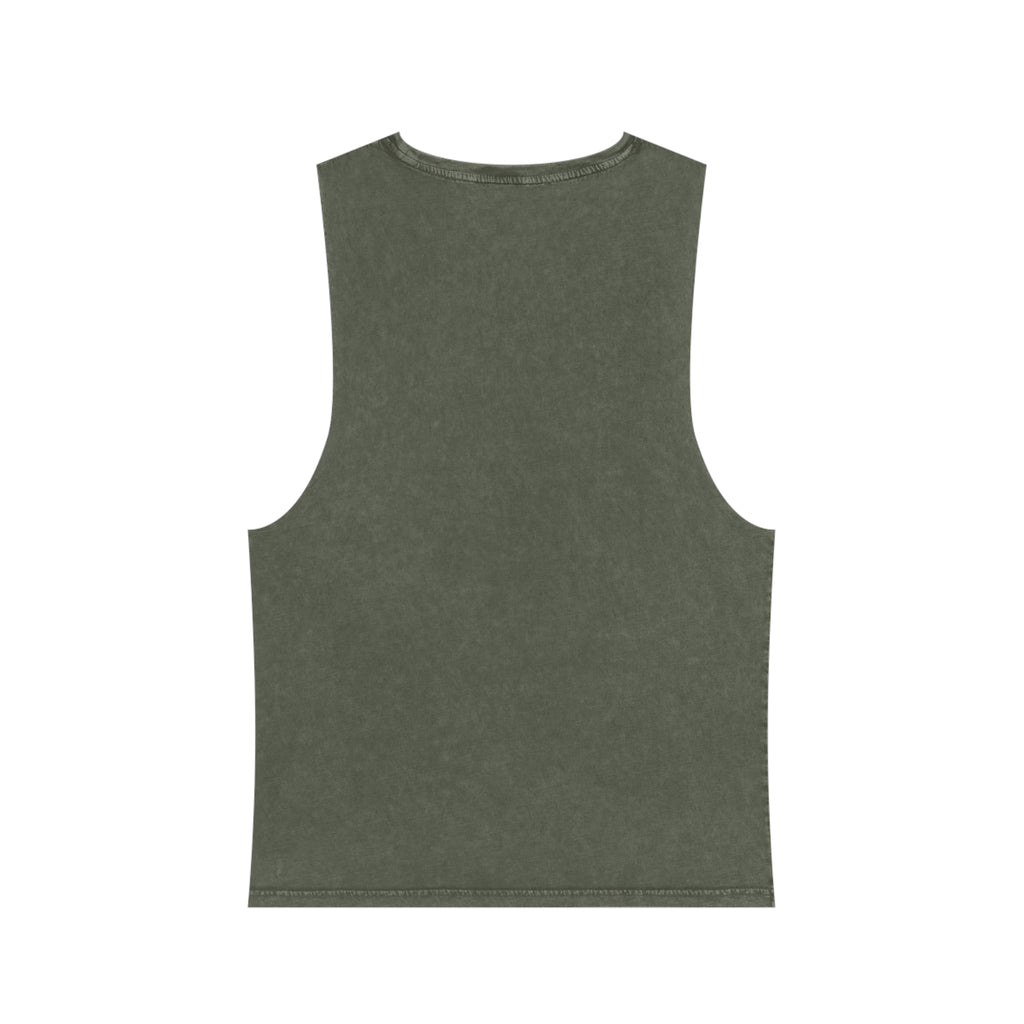 Unisex Stonewash Tank Top - Mycelium Mandalas No.1