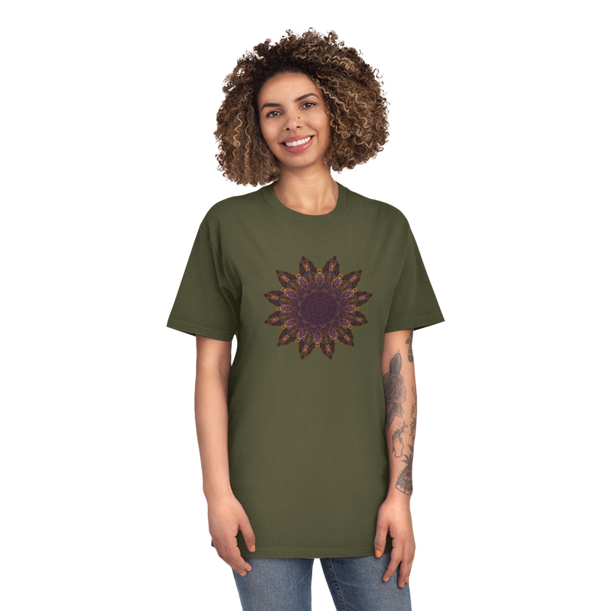Unisex Faded Shirt - Love Light Mandalas No.1
