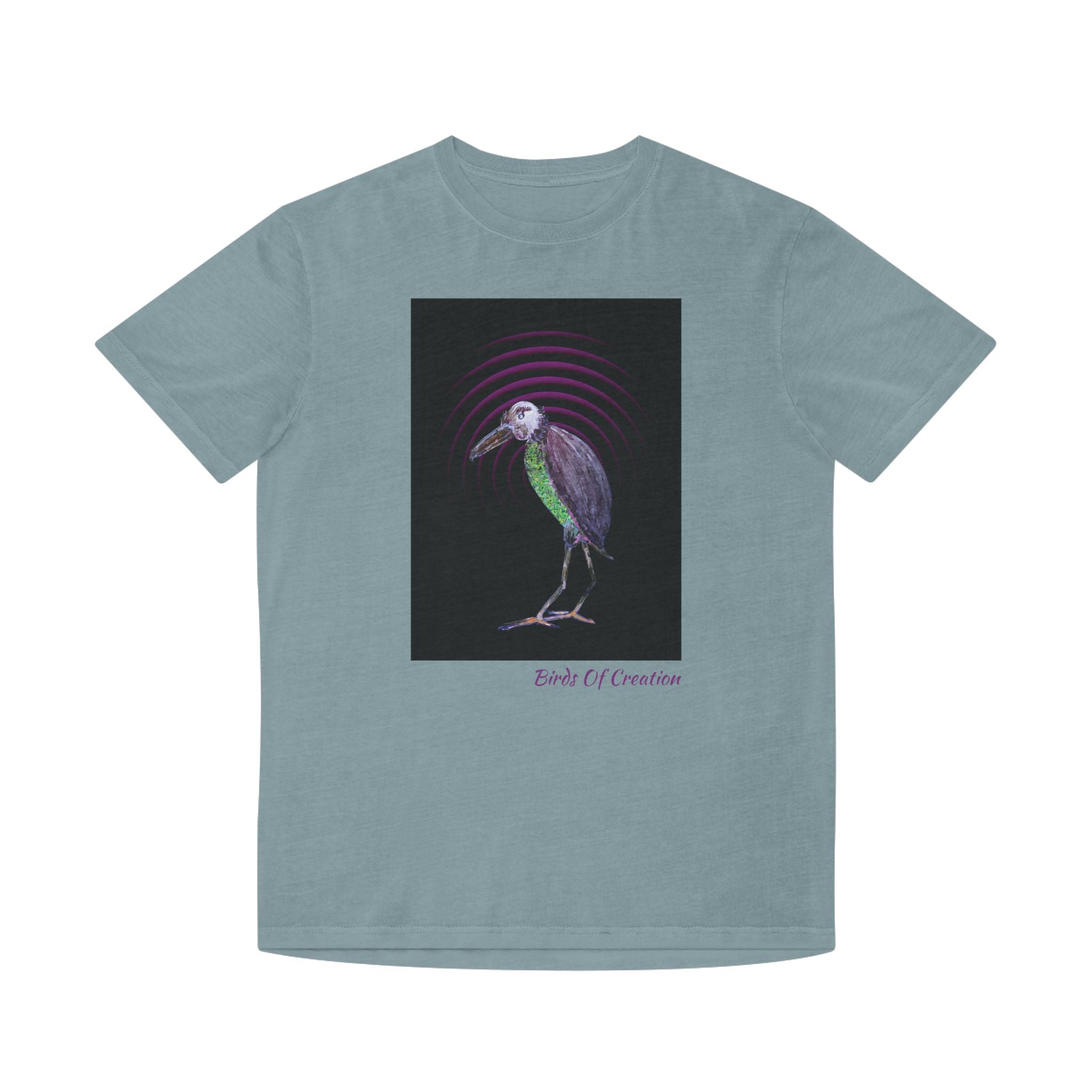Unisex Faded Shirt - Birds Of Creation No.2b
