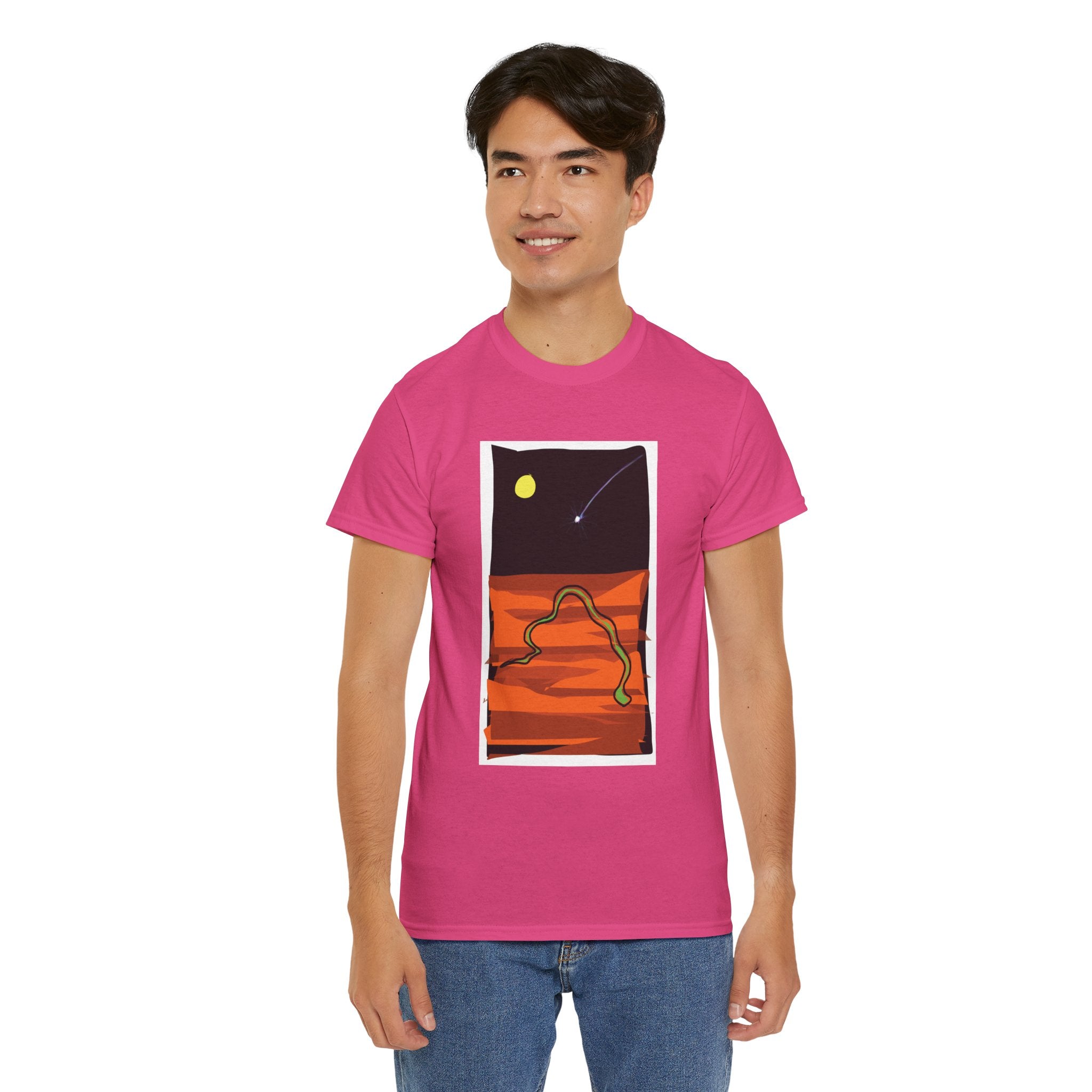 Unisex Heavy Cotton Tee - The Traveller Series (Shooting Star)