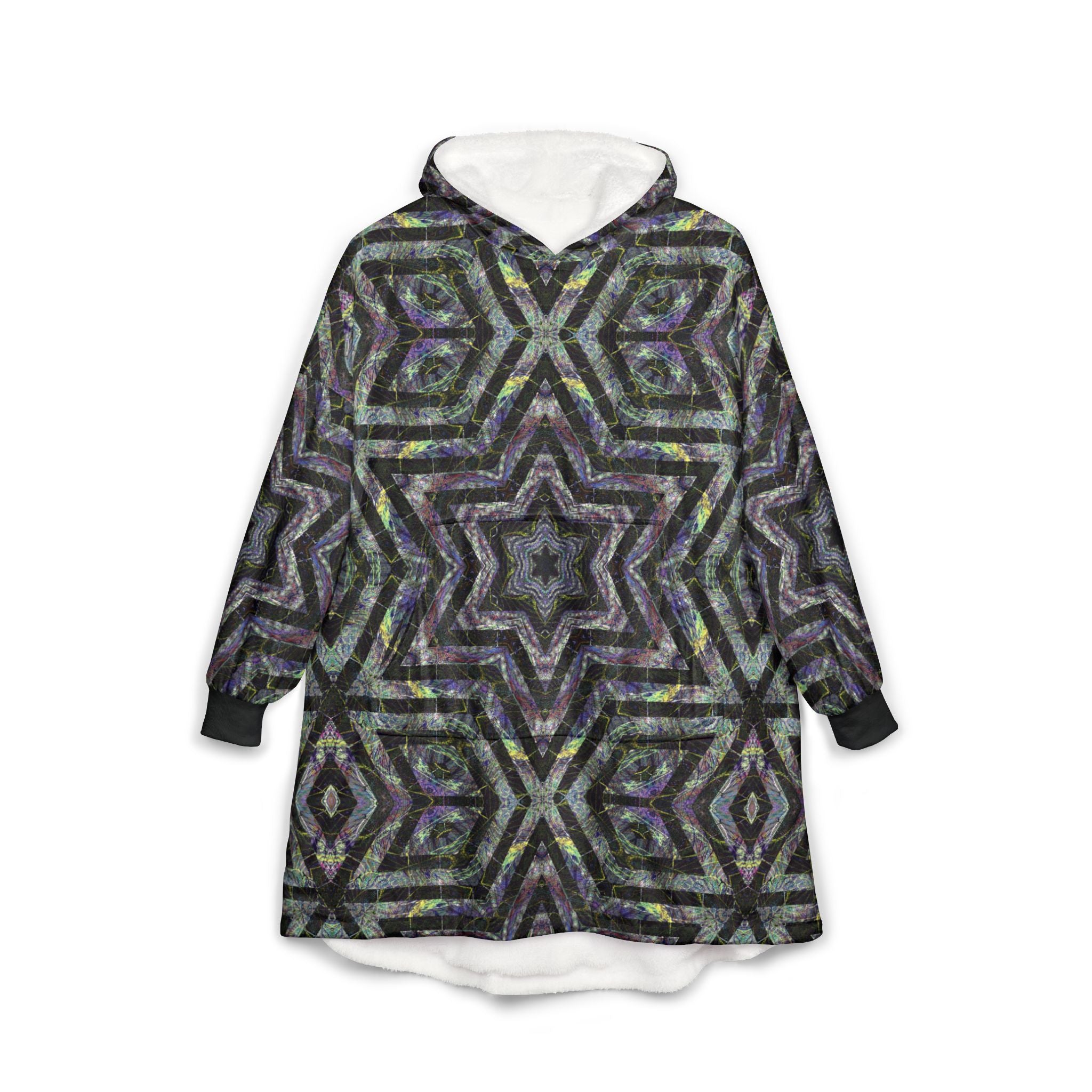Unisex Hooded Blanket - P5 Kaleidoscopic No. 5