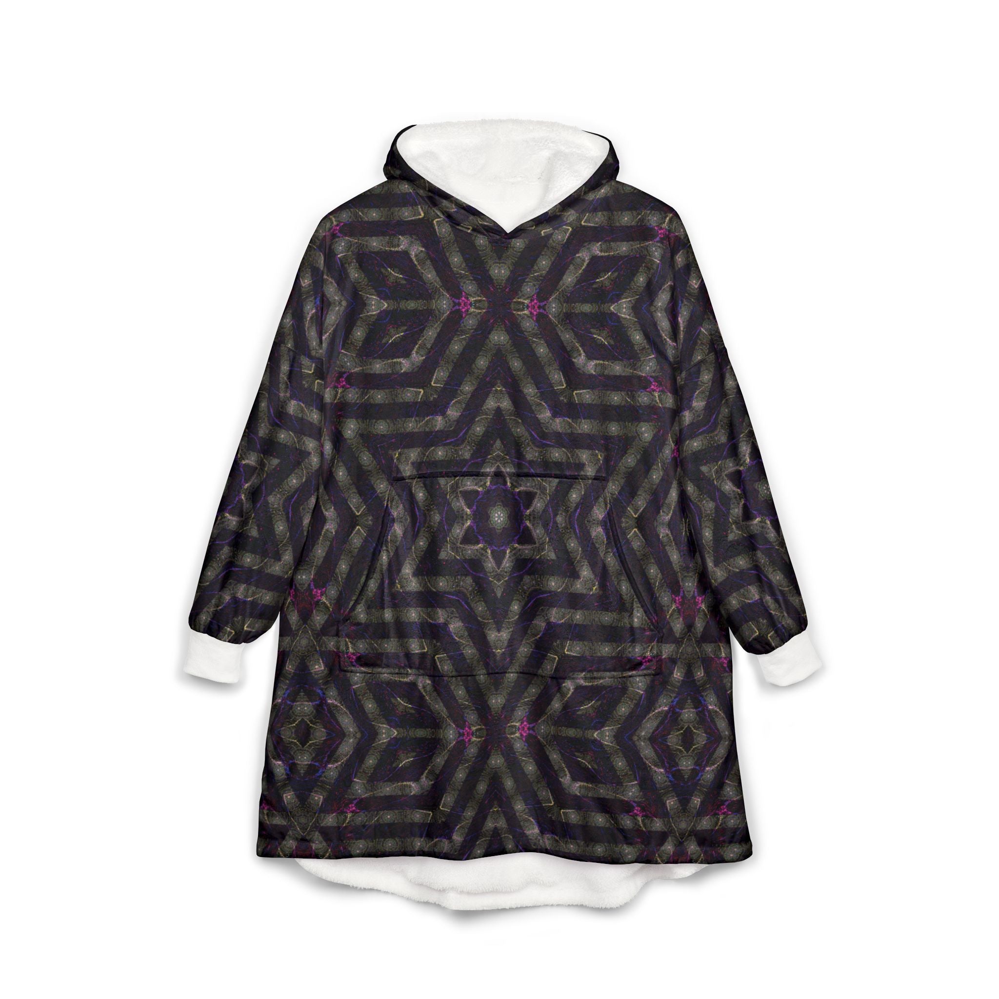 Unisex Hooded Blanket - P5 Kaleidoscopic No. 14
