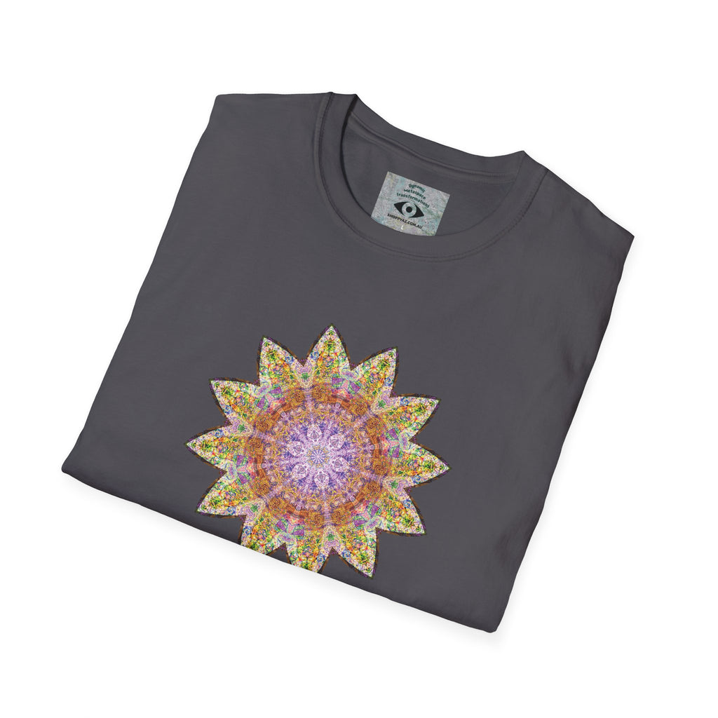Unisex Softstyle T-Shirt - Love Light Mandalas No.14