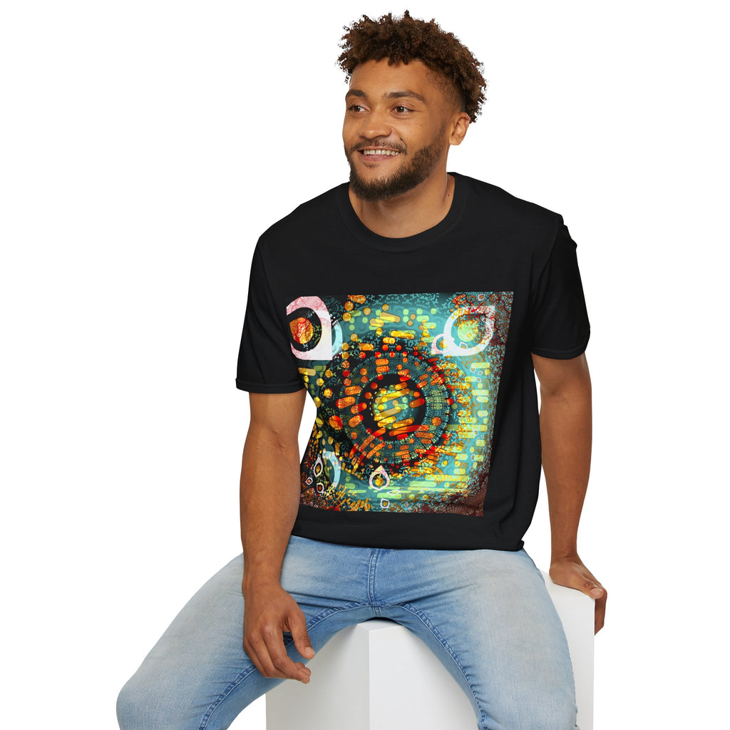 Unisex Softstyle T-Shirt - Psychedelic QR No.1