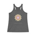 Women's Tri-Blend Racerback Tank - Love Light Mandalas No.14