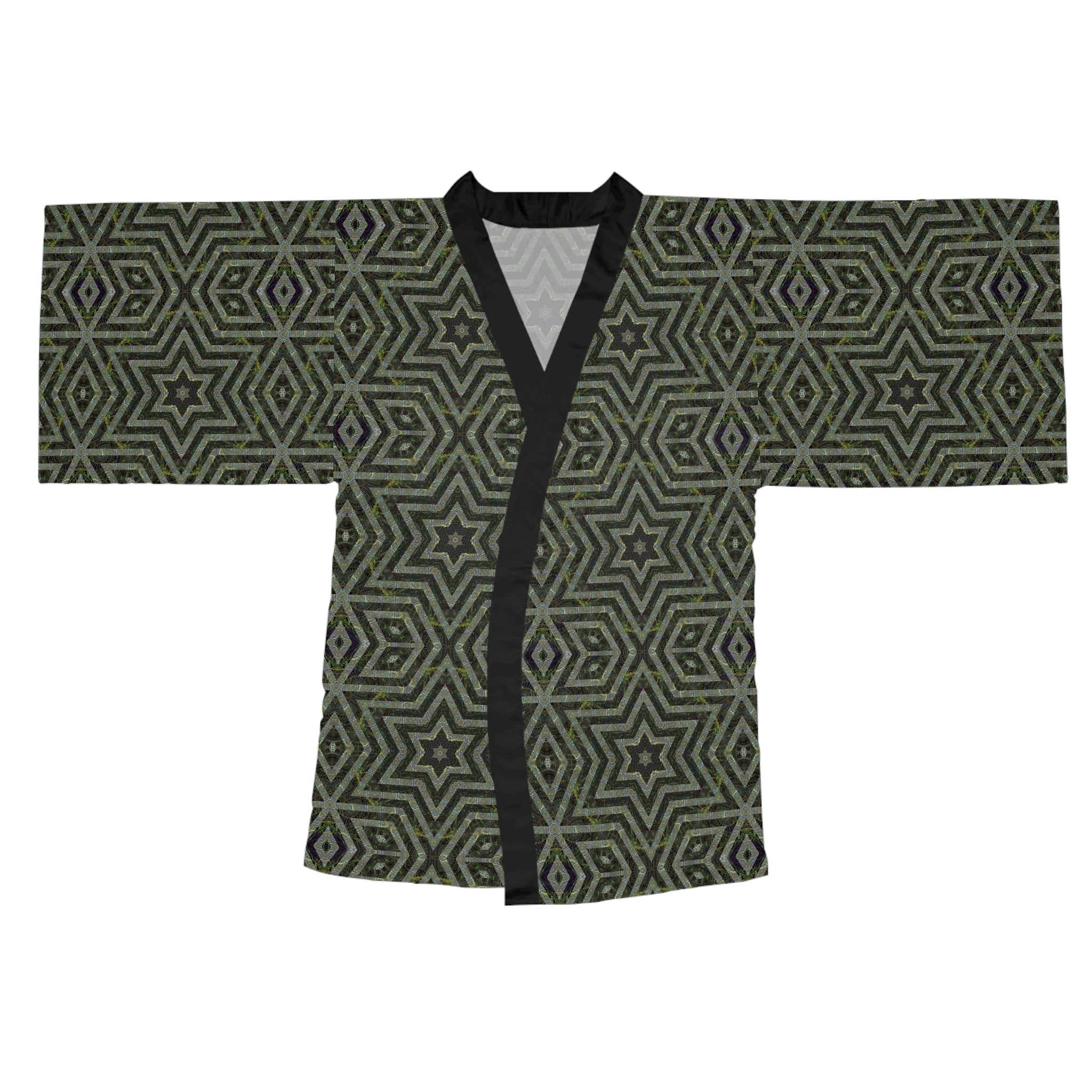 Long Sleeve Kimono Robe - P5 Kaleidoscopic No.9