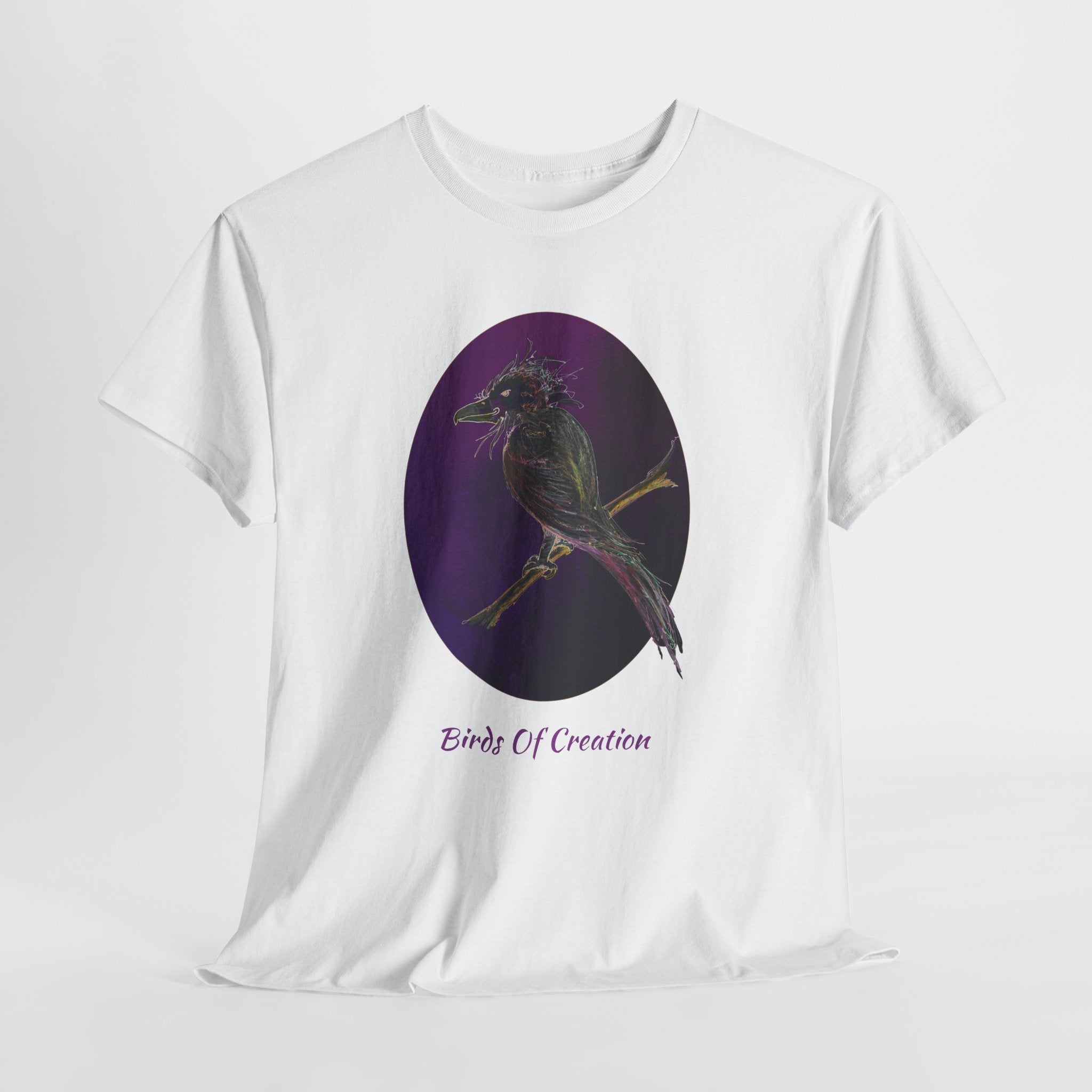 Unisex Heavy Cotton Tee - Birds Of Creation No.1a