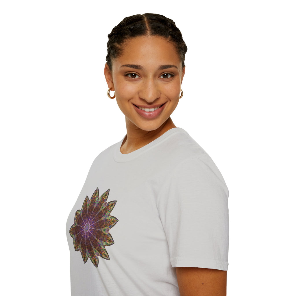 Unisex Softstyle T-Shirt - Love Light Mandalas No.13