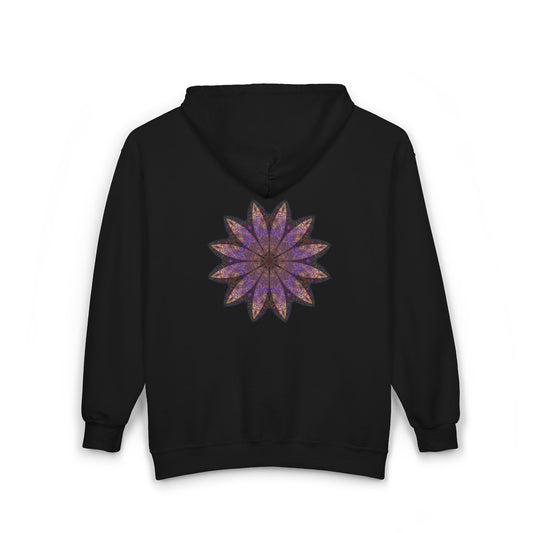 Unisex Heavy Blend™ Full Zip Hooded Sweatshirt - Love Light Mandalas No.23