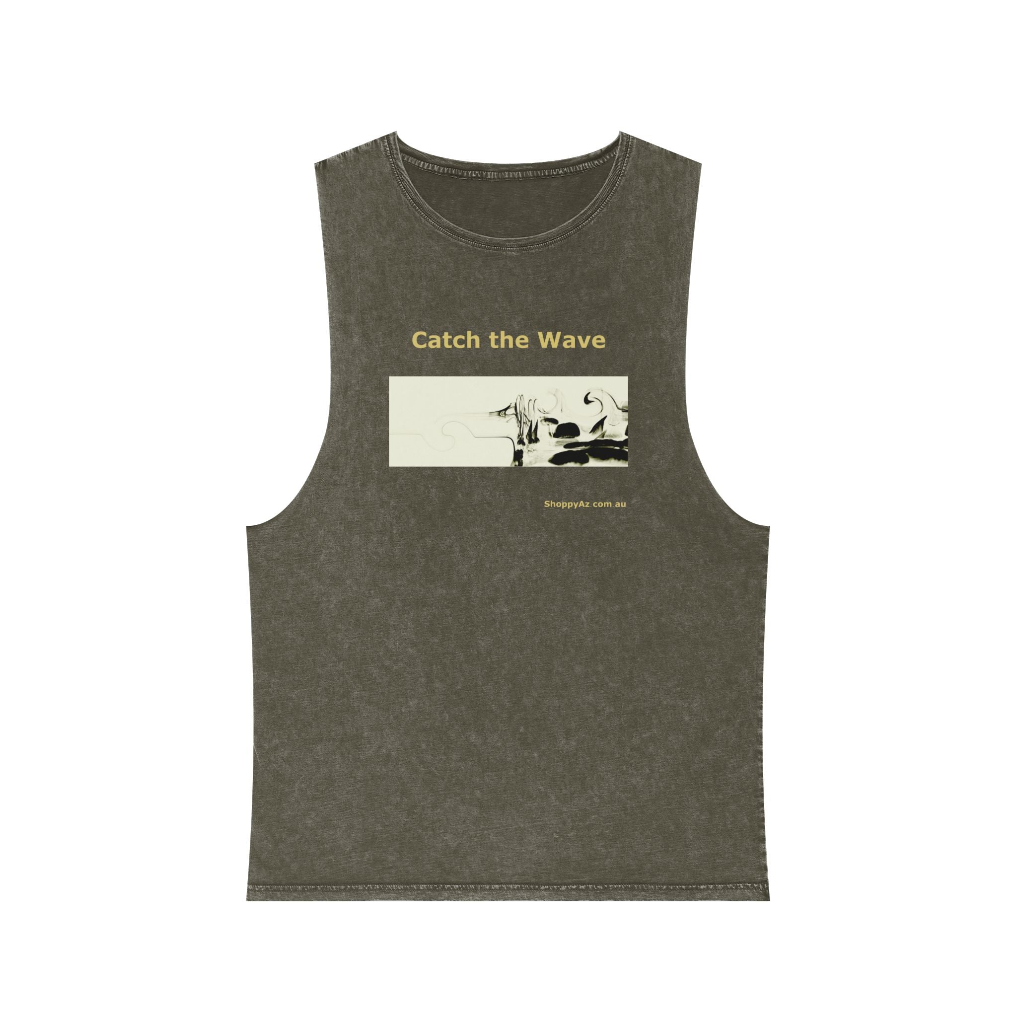 Unisex Stonewash Tank Top - Catch the Wave
