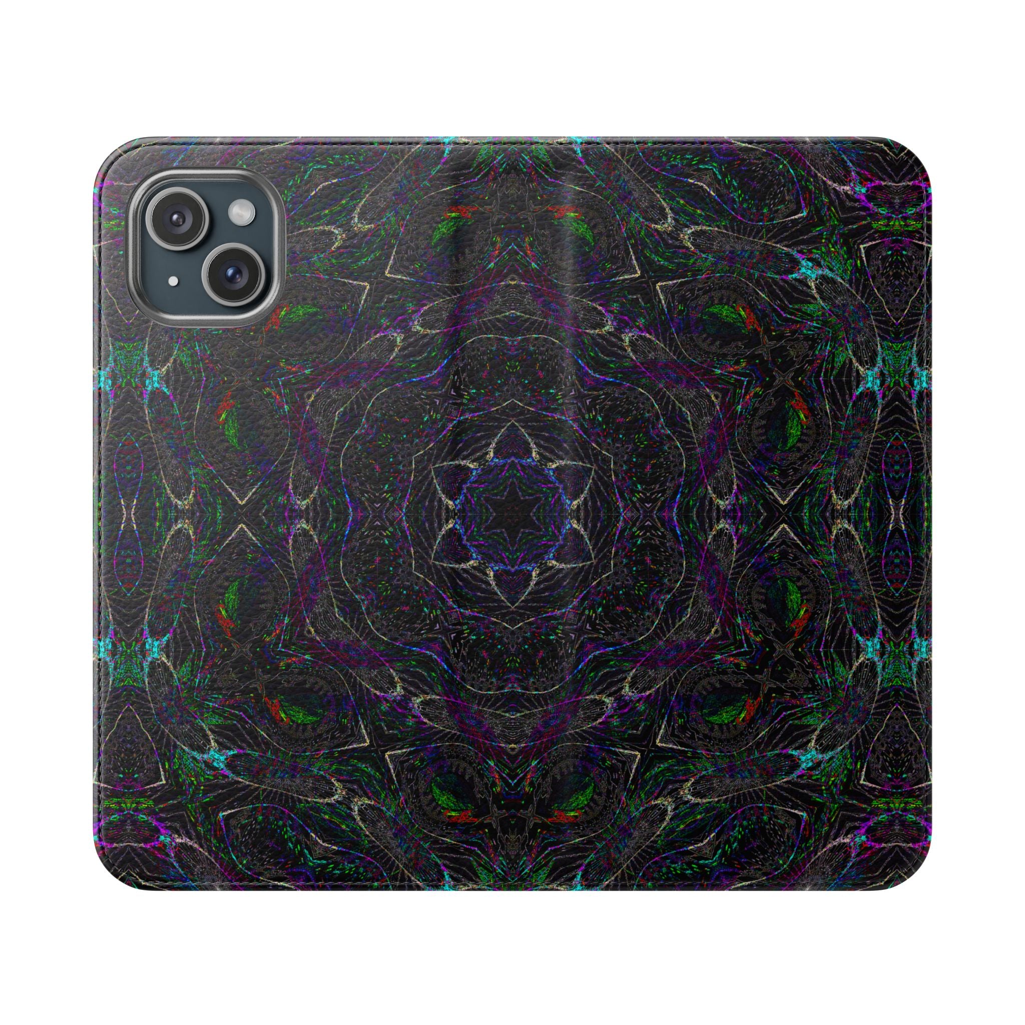 iPhone 15 Flip Case - P5 Kaleidoscopic No.32