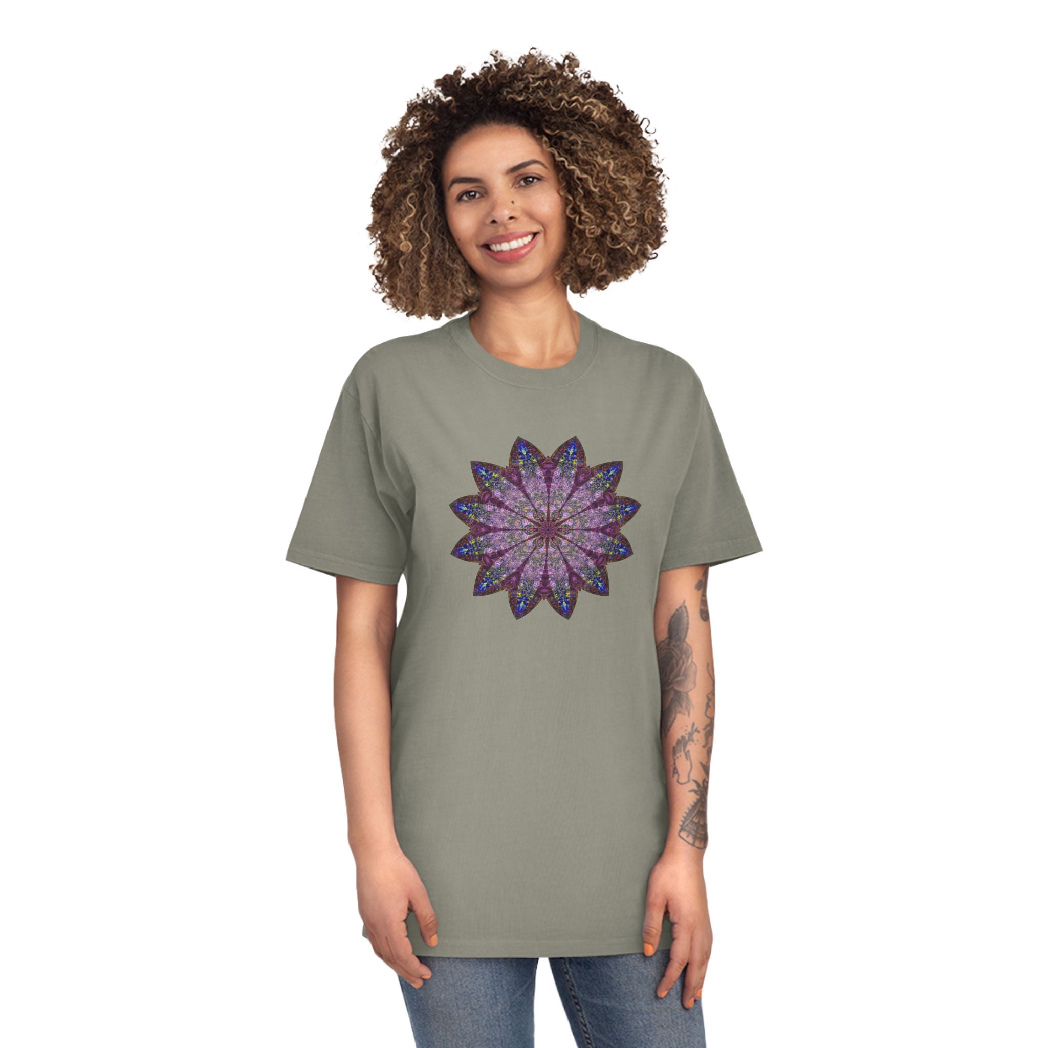 Unisex Faded Shirt - Love Light Mandalas No.17