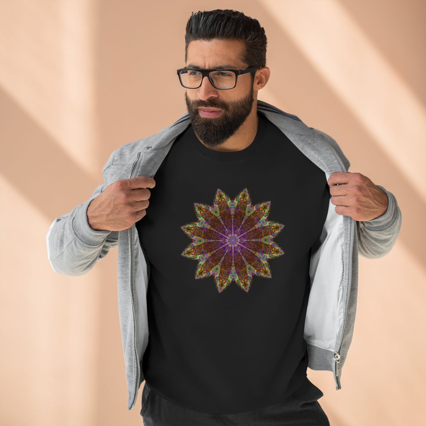 Unisex Crewneck Sweatshirt - Love Light Mandalas No.13