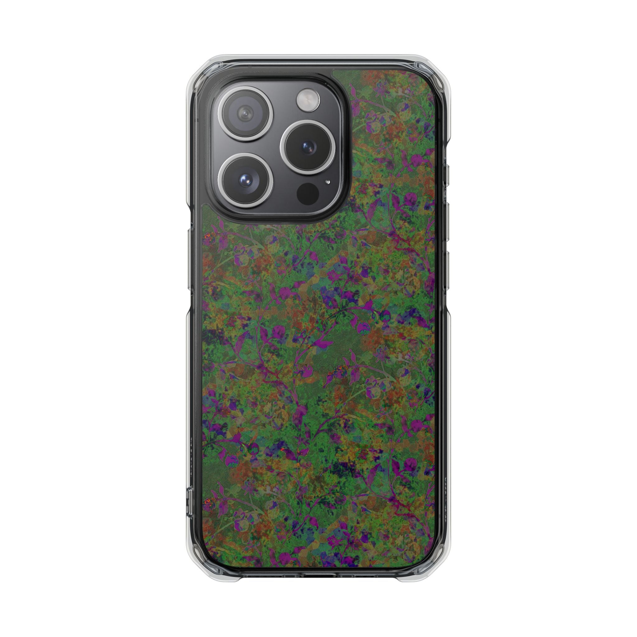 iPhone 15 Magnetic Clear Impact Case - Hidden Weave Series V3 No.24