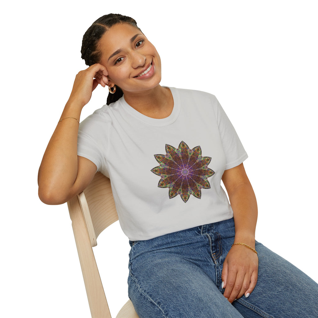Unisex Softstyle T-Shirt - Love Light Mandalas No.13