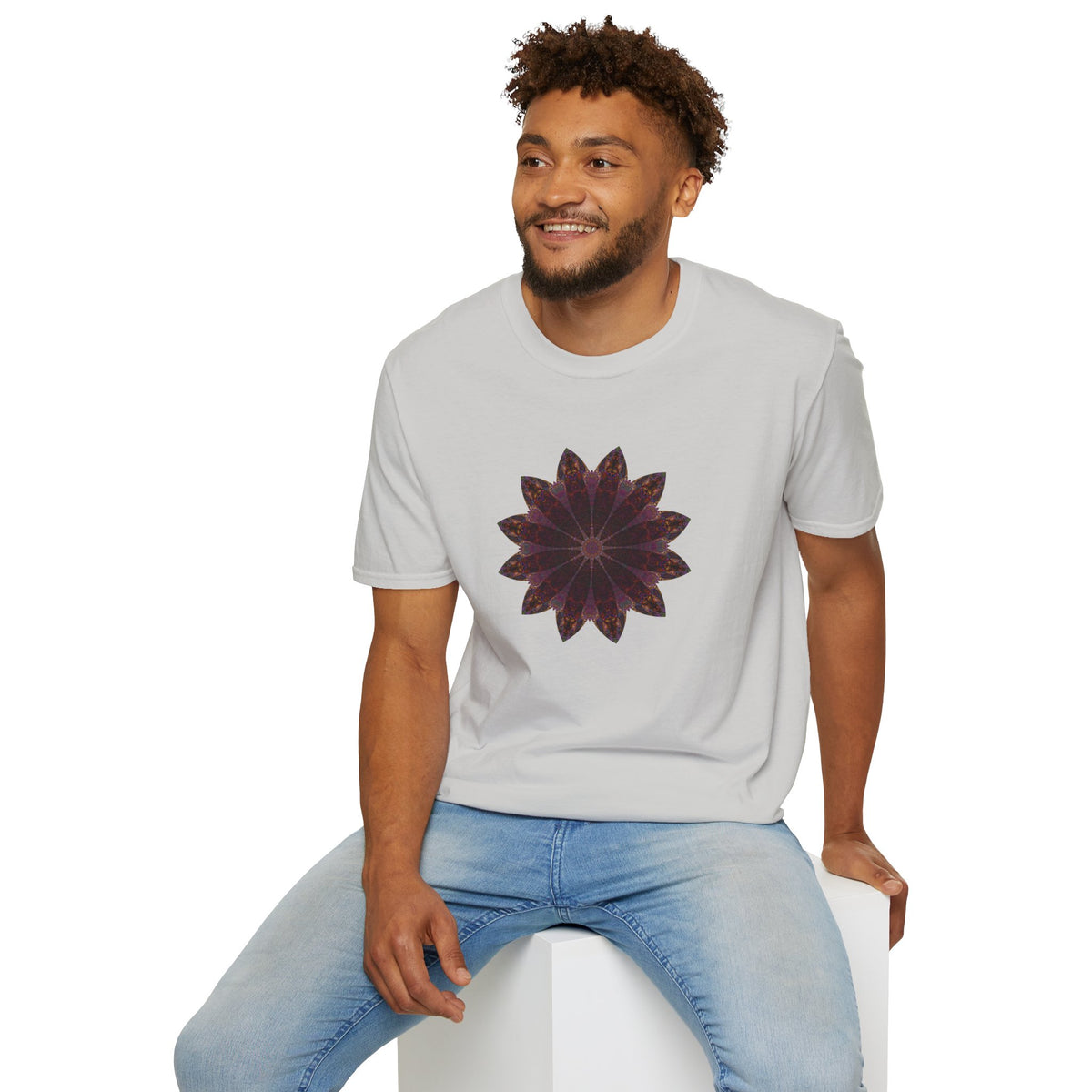 Unisex Softstyle T-Shirt - Love Light Mandalas No.5