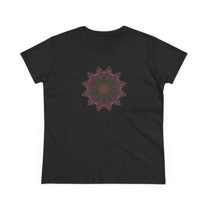Women's Midweight Cotton Tee - Love Light Mandalas No.7
