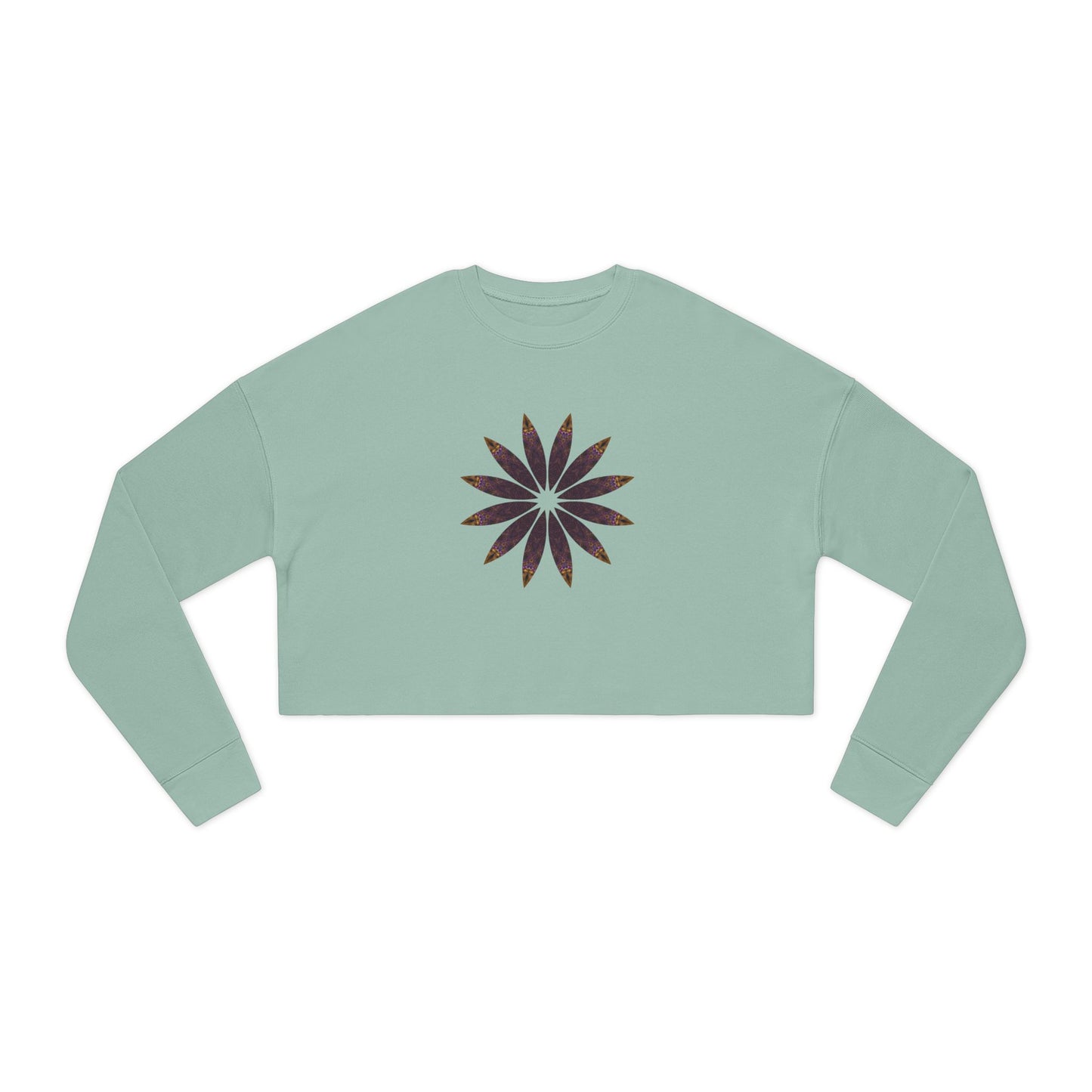 Women's Cropped Sweatshirt - Love Light Mandalas No.2