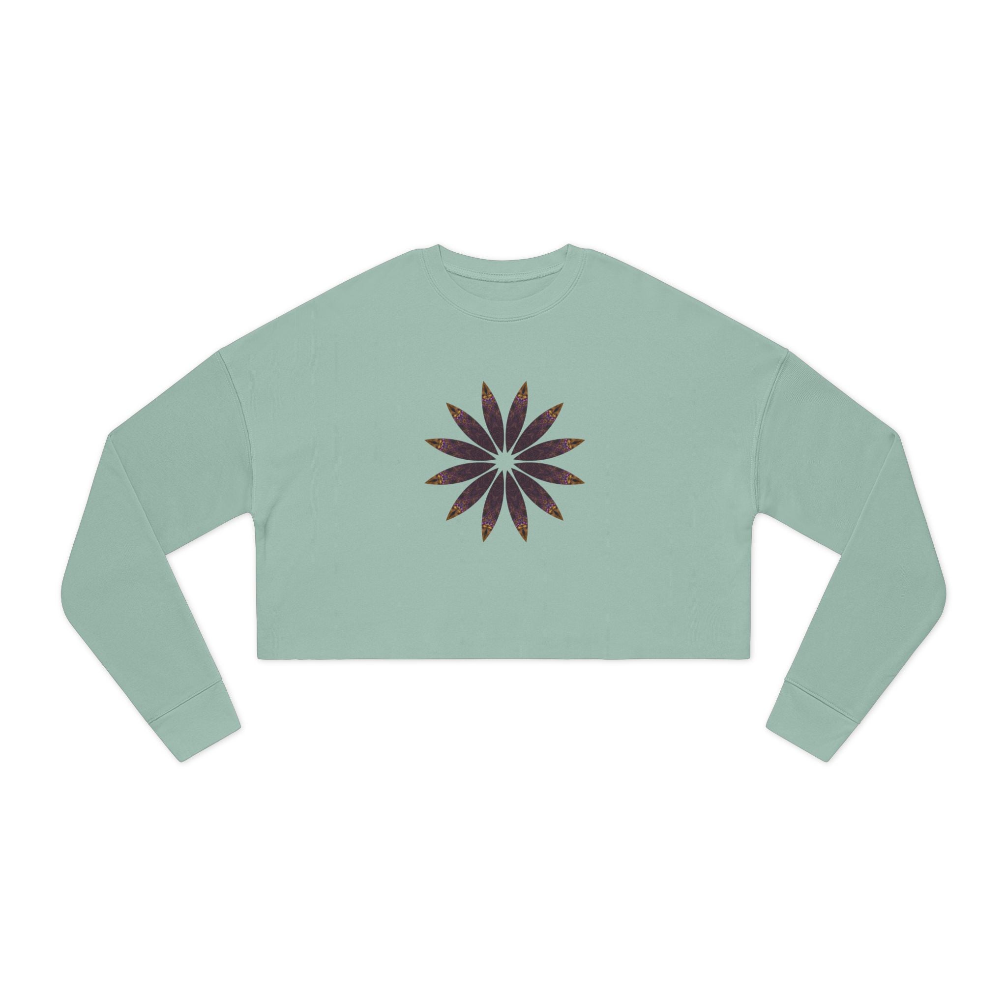 Women's Cropped Sweatshirt - Love Light Mandalas No.2