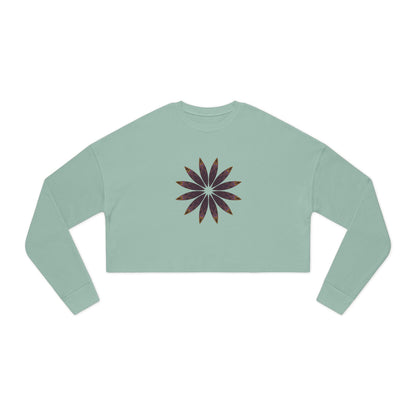 Women's Cropped Sweatshirt - Love Light Mandalas No.2