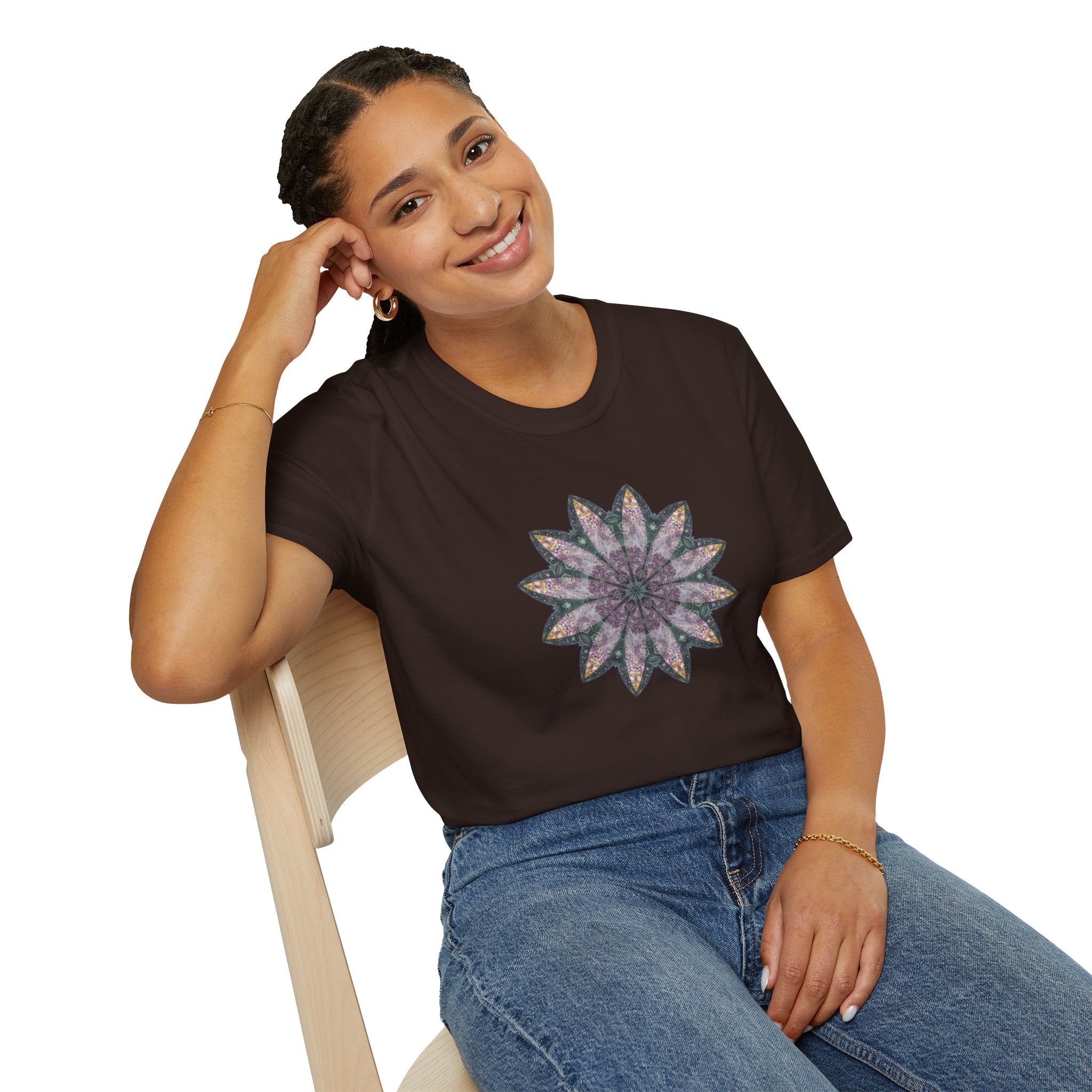 Unisex Softstyle T-Shirt - Love Light Mandalas No.21