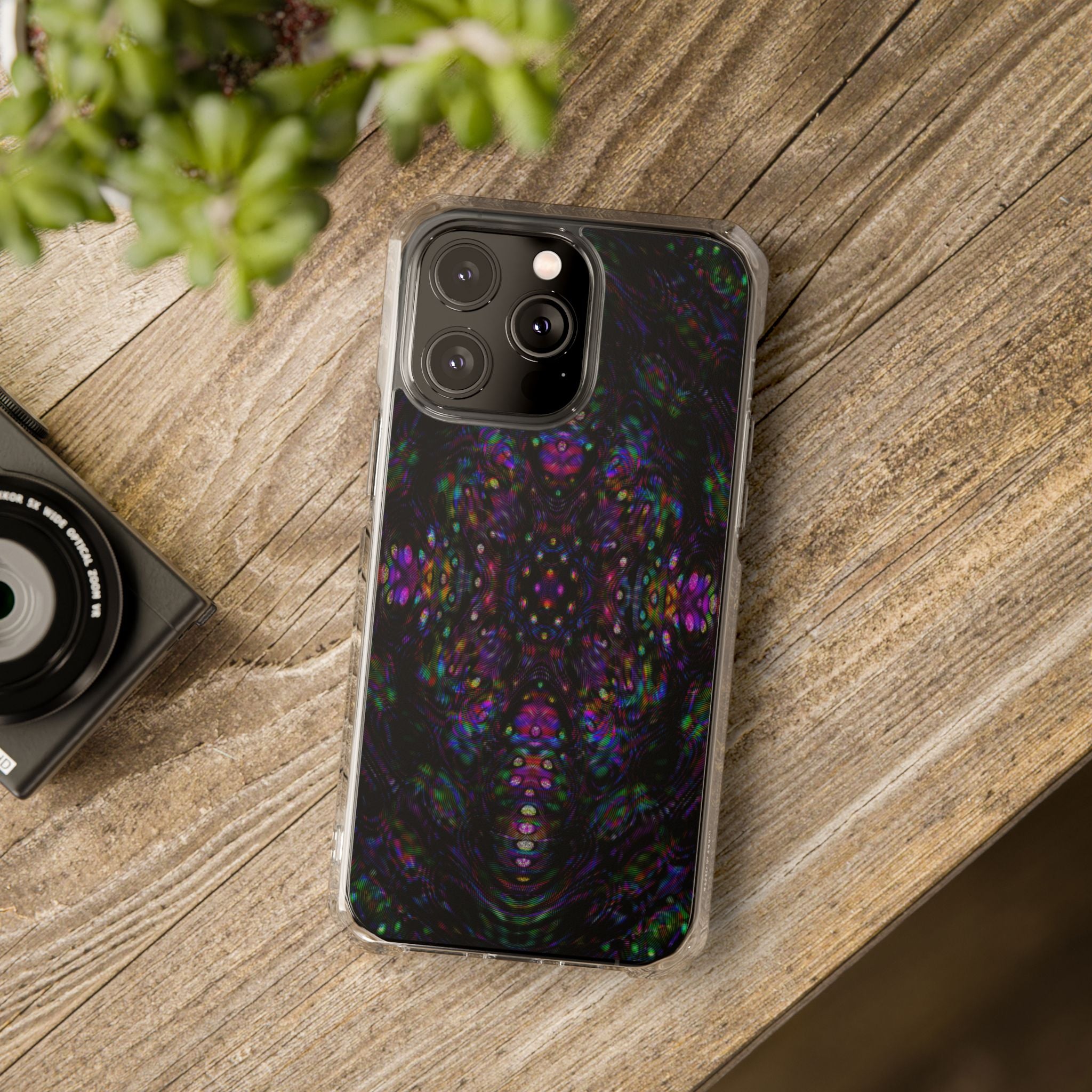 iPhone 14 Magnetic Clear Impact Case - DMT Scribe Tiles No.3