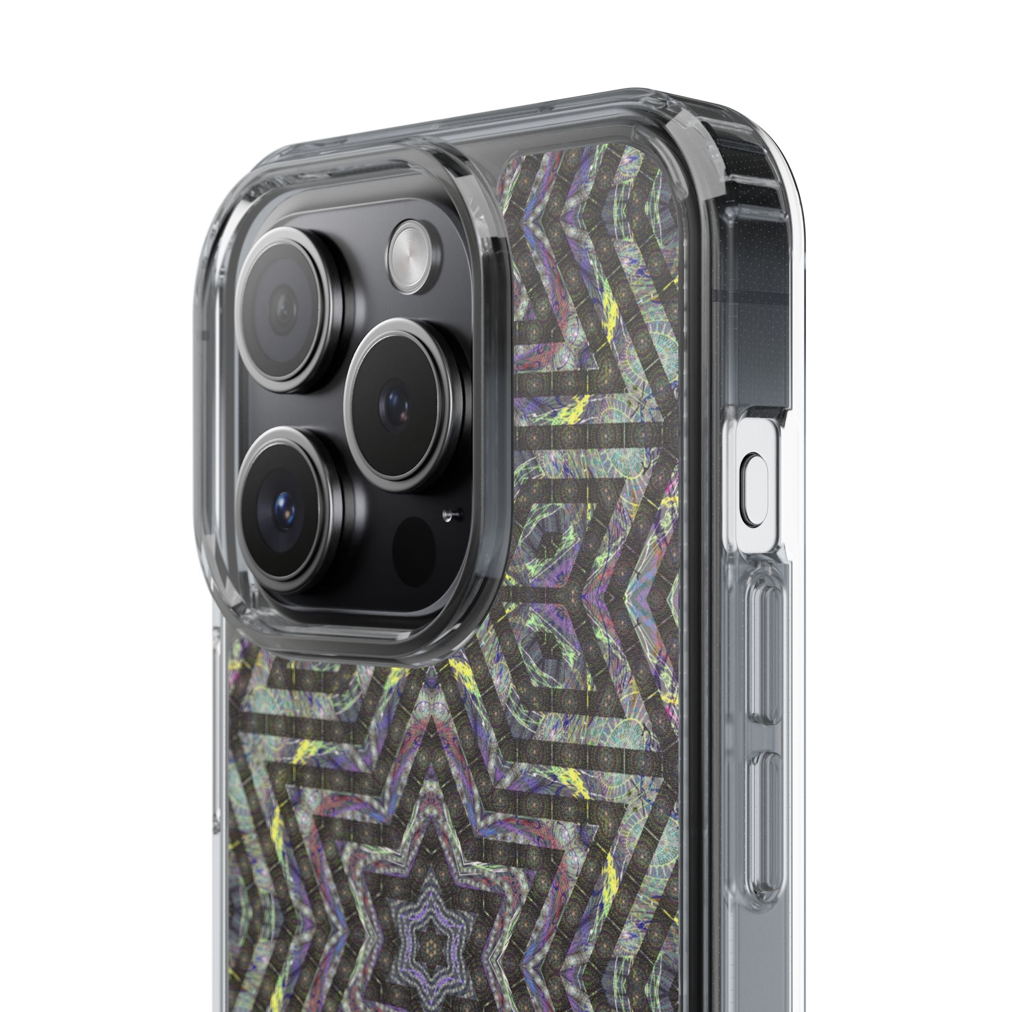 iPhone 15 Clear Case – P5 Kaleidoscopic No.1