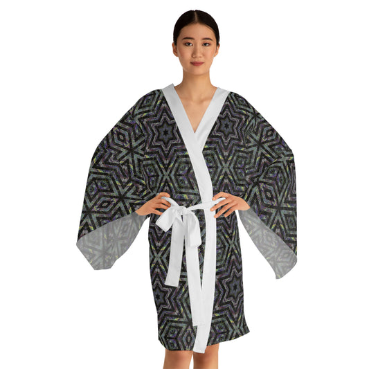 Long Sleeve Kimono Robe - P5 Kaleidoscopic No.5