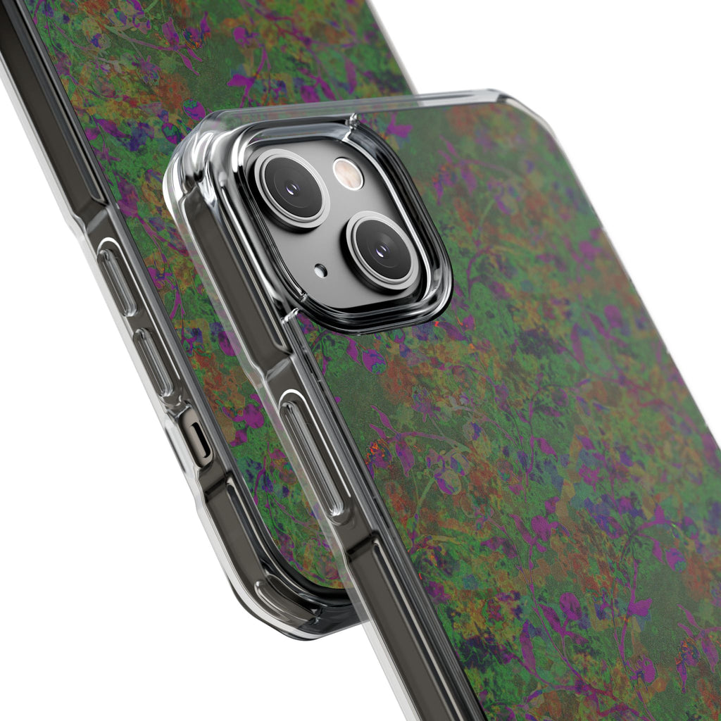 iPhone 14 Magnetic Clear Impact Case - Hidden Weave Series V3 No.24