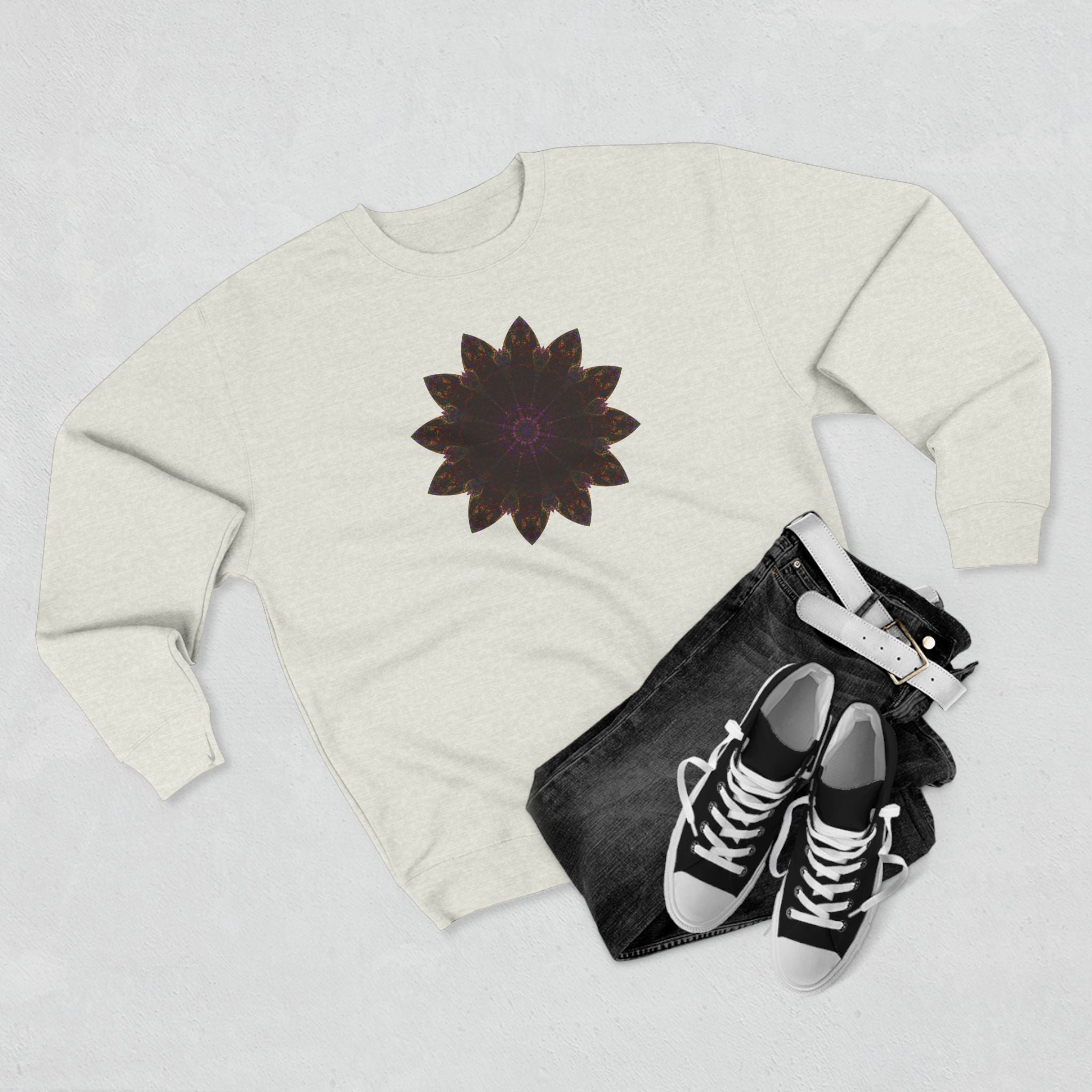 Unisex Crewneck Sweatshirt - Love Light Mandalas No.12