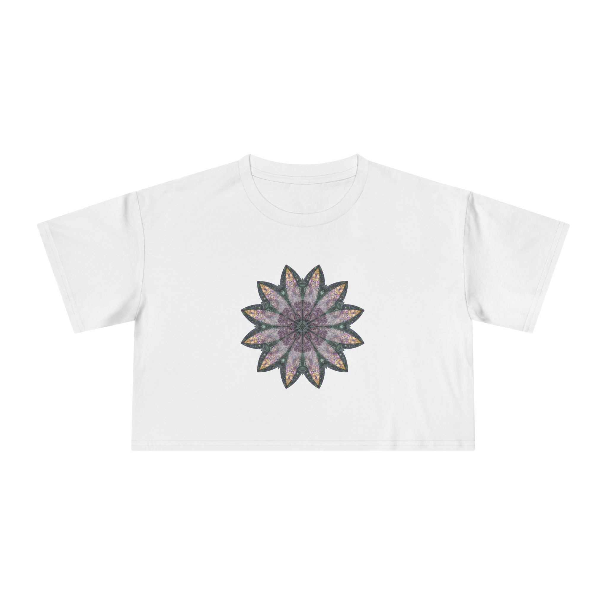Women's Cropped Tee - Love Light Mandalas No.21