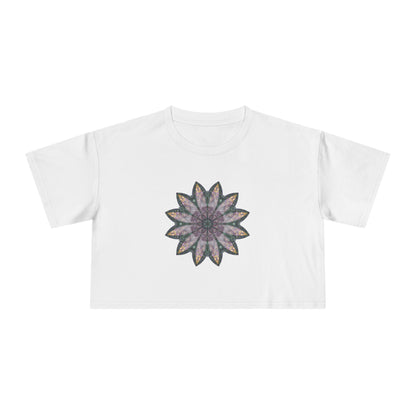 Women's Cropped Tee - Love Light Mandalas No.21