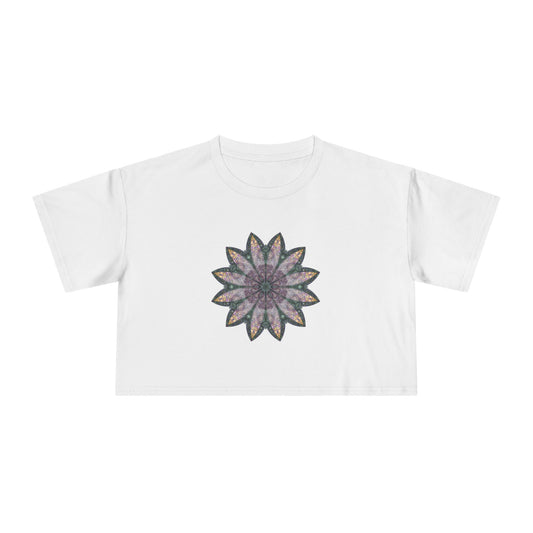 Women's Cropped Tee - Love Light Mandalas No.21