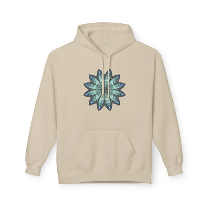 Unisex Midweight Softstyle Fleece Hoodie - Love Light Mandalas No.20