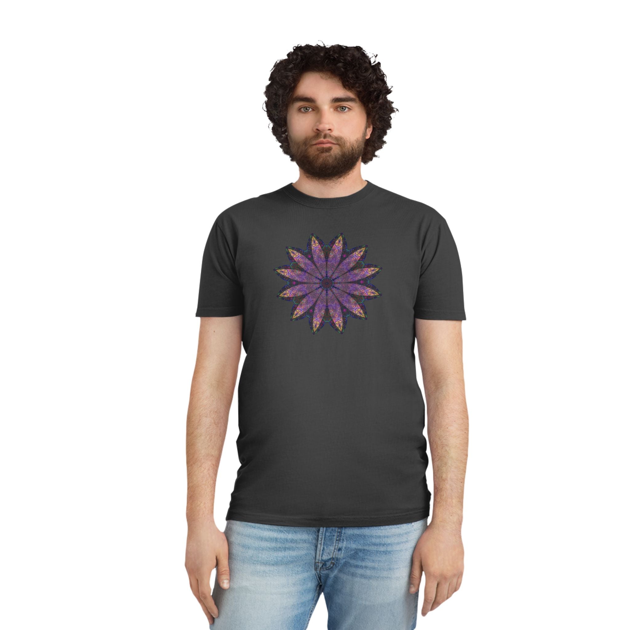 Unisex Faded Shirt - Love Light Mandalas No.24