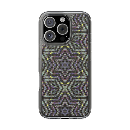 iPhone 16 Clear Case – P5 Kaleidoscopic No.1
