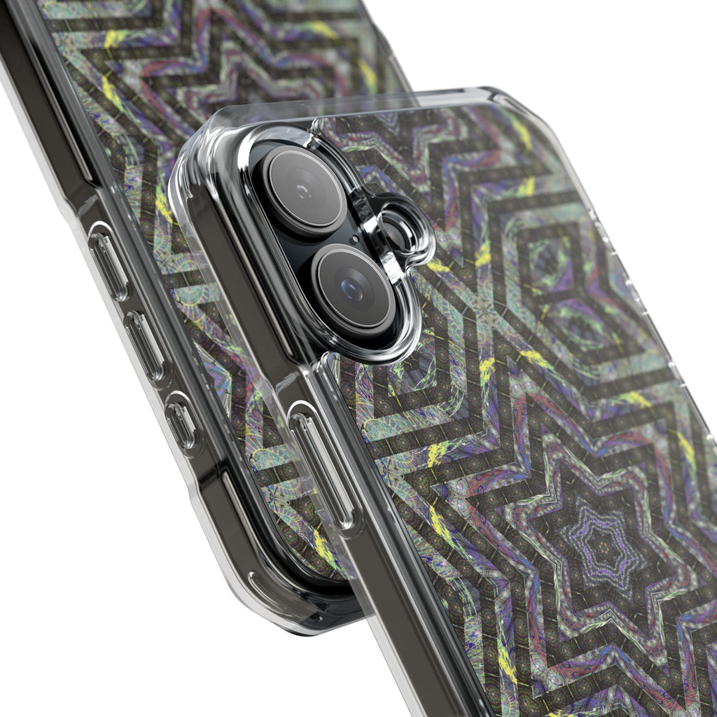 iPhone 16 Magnetic Clear Impact Case - P5 Kaleidoscopic No.1