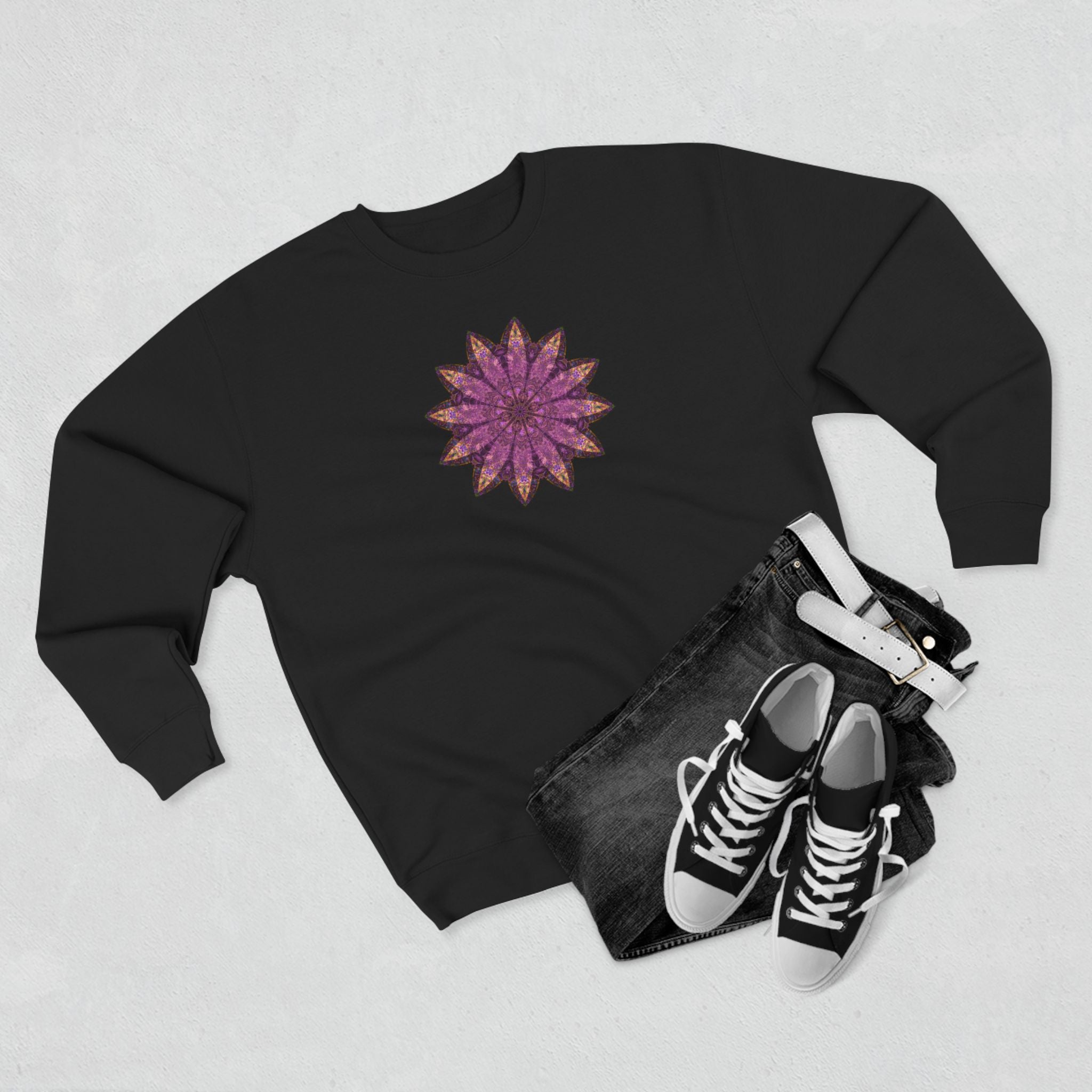 Unisex Crewneck Sweatshirt - Love Light Mandalas No.16