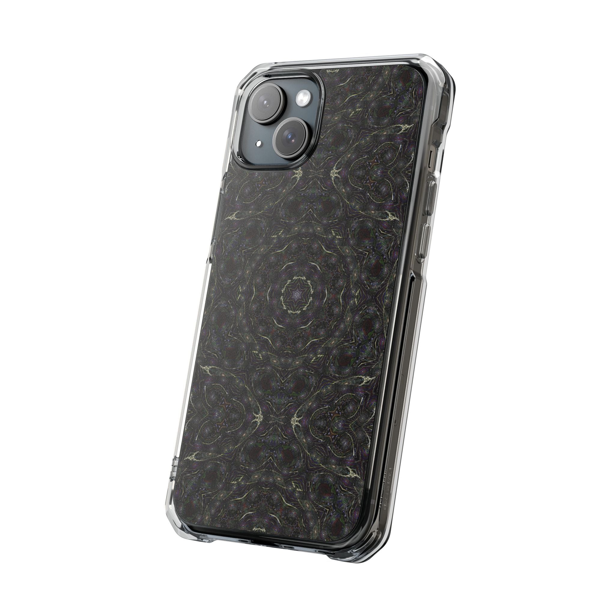 iPhone 15 Magnetic Clear Impact Case - P5 Kaleidoscopic No.18