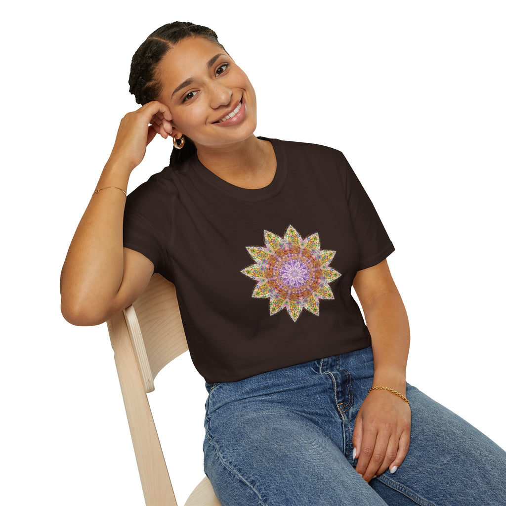Unisex Softstyle T-Shirt - Love Light Mandalas No.14