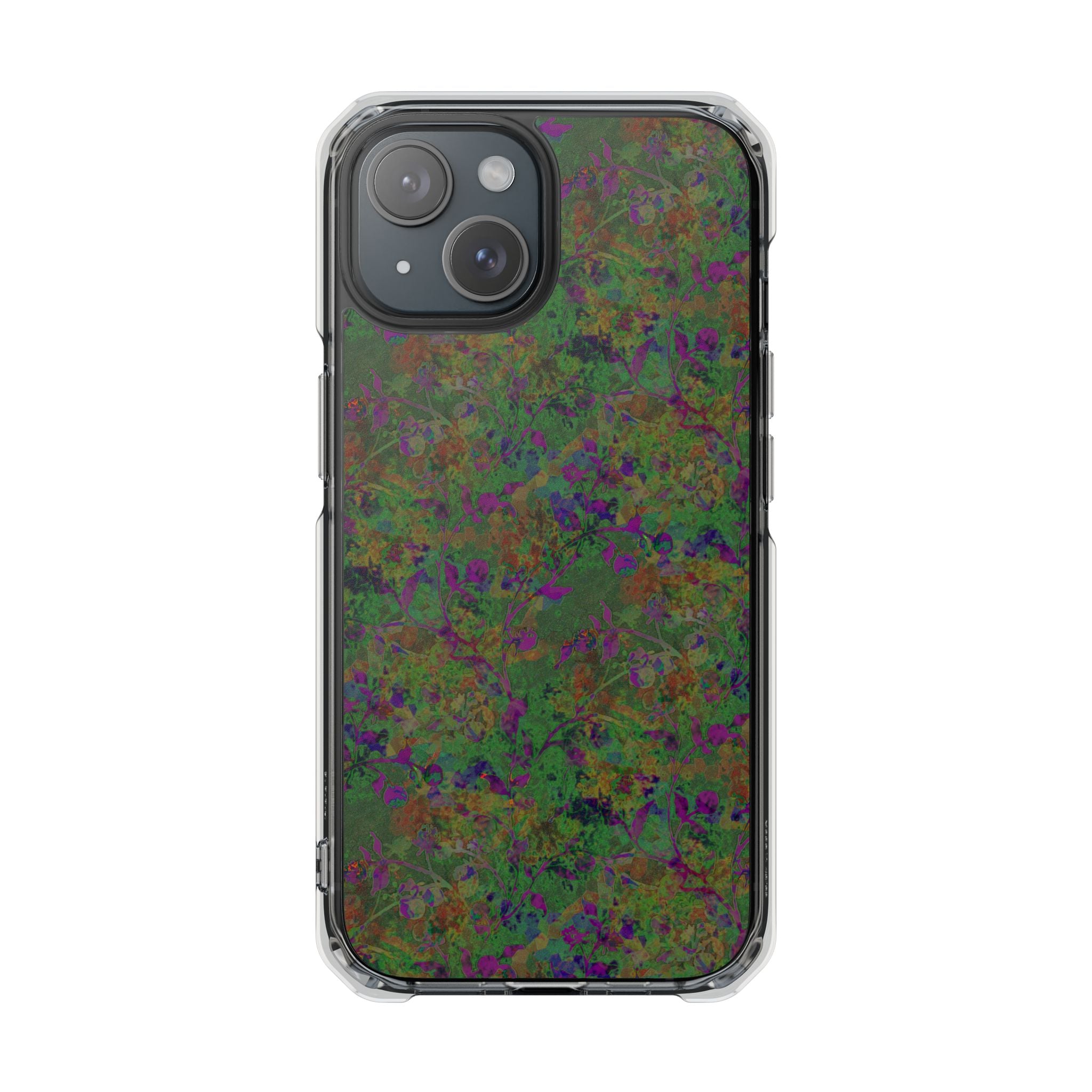 iPhone 15 Magnetic Clear Impact Case - Hidden Weave Series V3 No.24