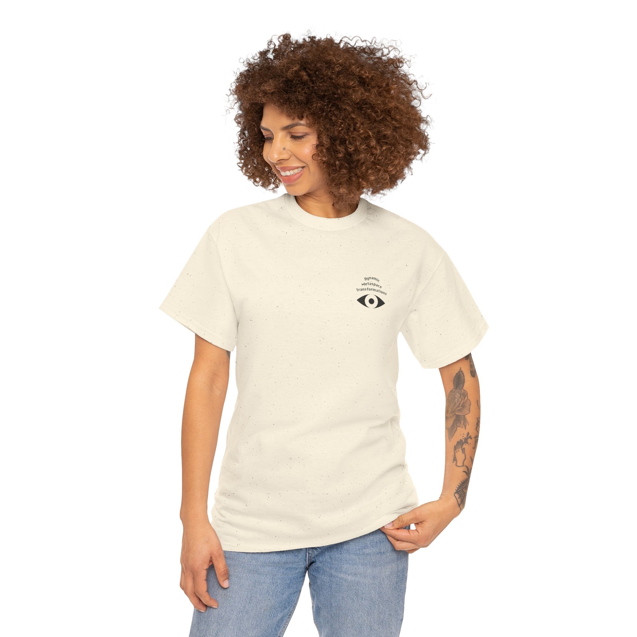 Unisex Heavy Cotton Tee (Back) - DMT Seer No.5