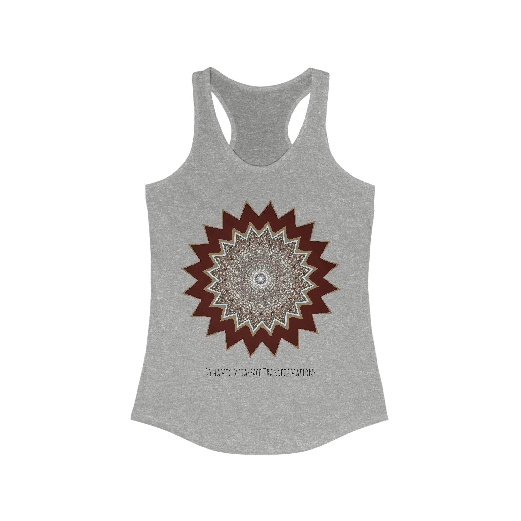 Women's Ideal Racerback Tank - Mycelium Mandalas No.1