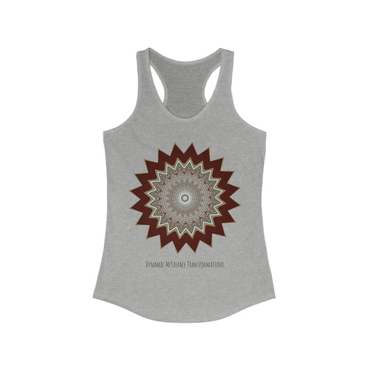 Women's Ideal Racerback Tank - Mycelium Mandalas No.1
