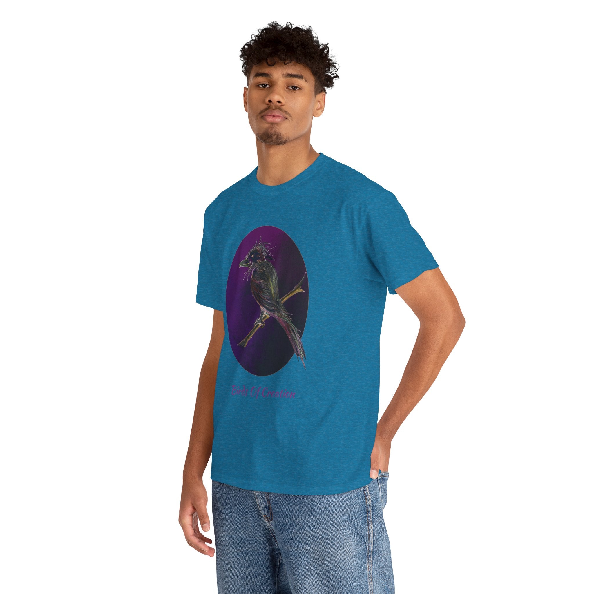 Unisex Heavy Cotton Tee - Birds Of Creation No.1a