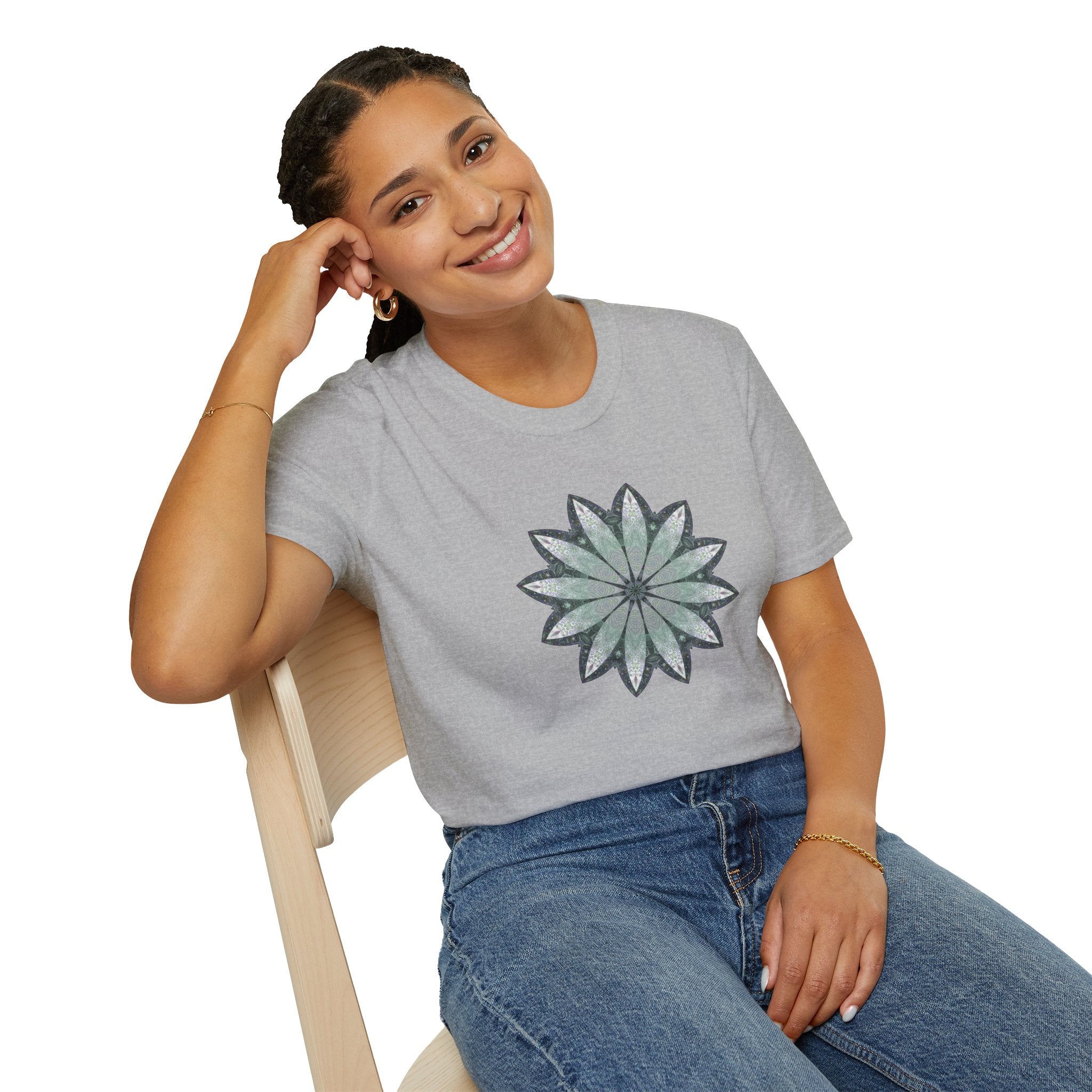 Unisex Softstyle T-Shirt - Love Light Mandalas No.22