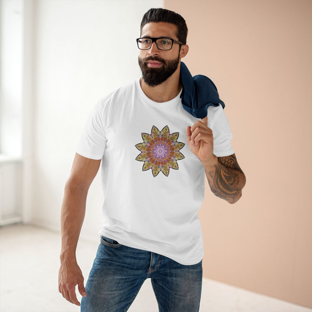 Men's Staple Tee - Love Light Mandalas No.14