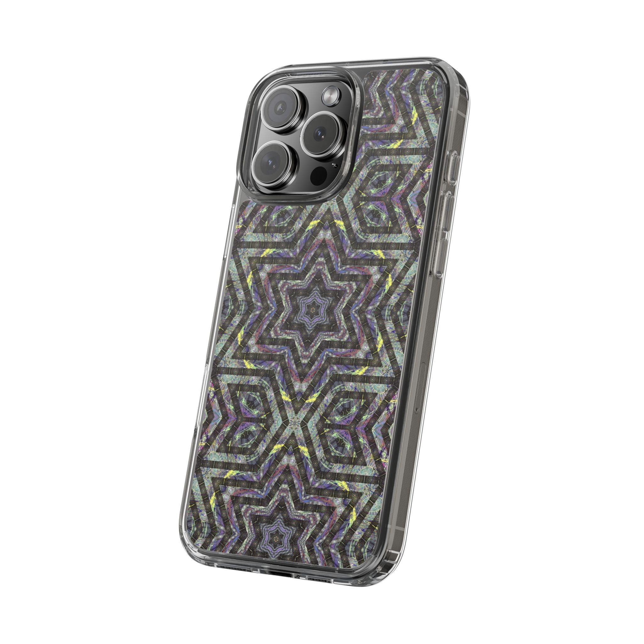 iPhone 16 Clear Case – P5 Kaleidoscopic No.1