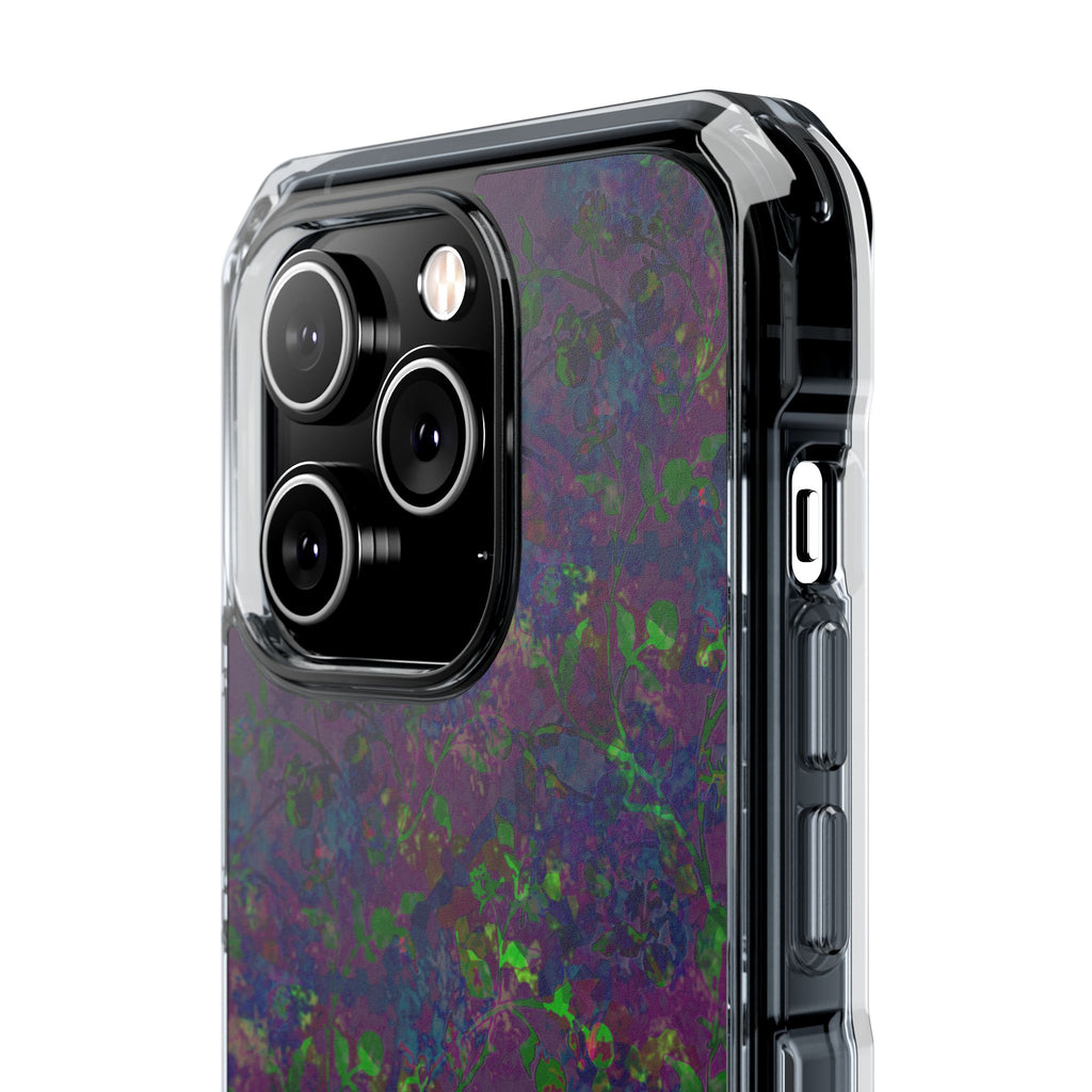 iPhone 14 Magnetic Clear Impact Case - Hidden Weave Series V3 No.23