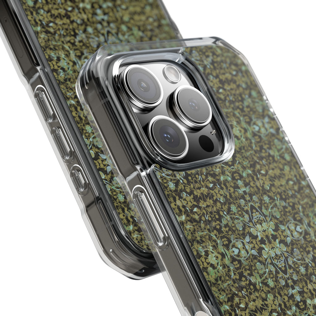 iPhone 16 Magnetic Clear Impact Case - Hidden Weave Series No.4
